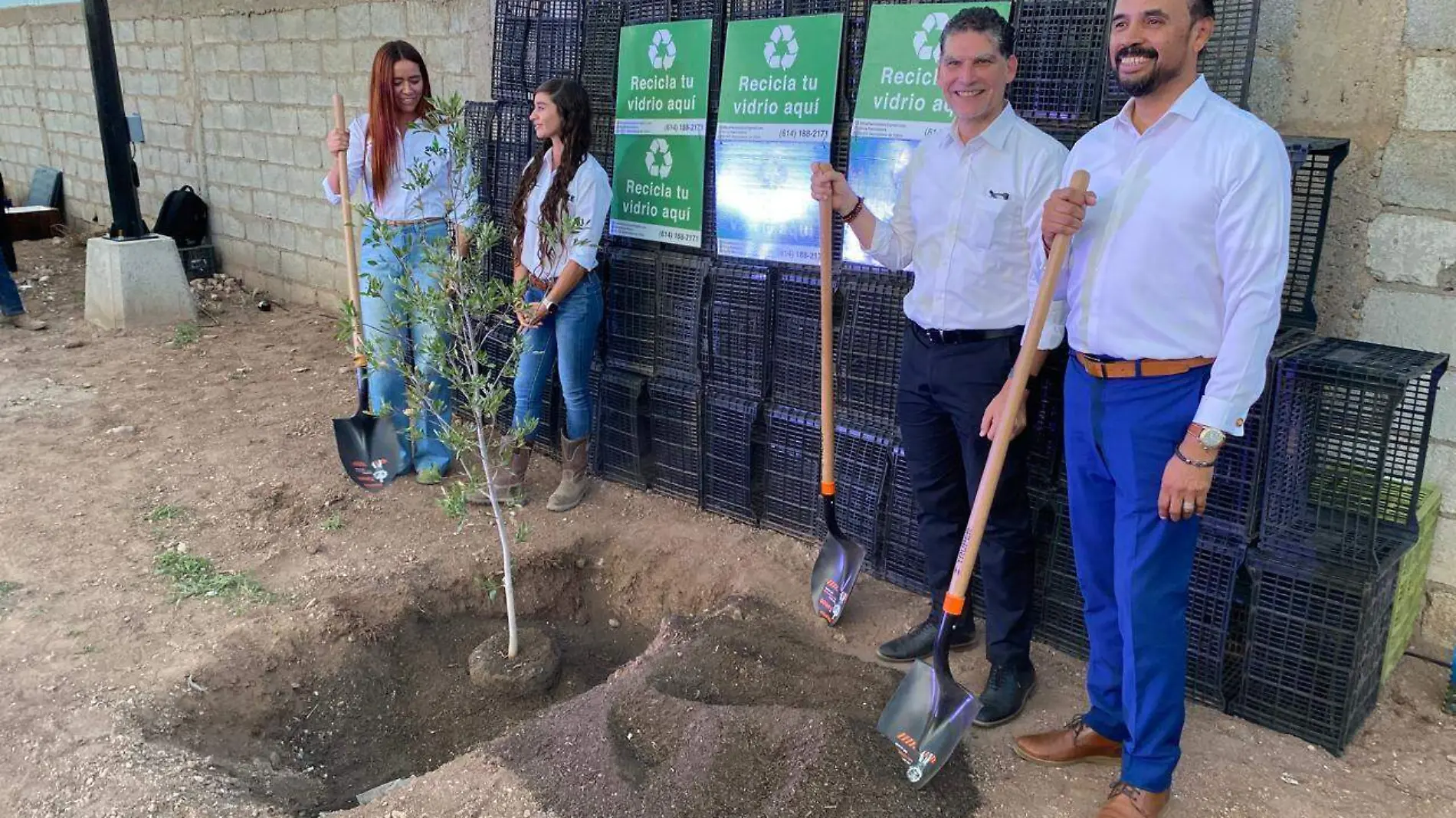 Sílice primer centro de reciclaje de vidrio